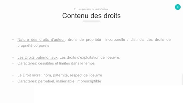 05 - Contenu des droits 