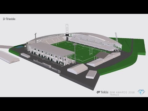 Tekla France BIM Awards 2018 - CANCE : Stade du Hameau