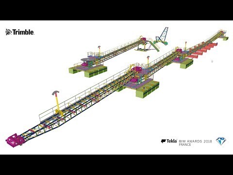 Tekla France BIM Awards 2018 - SODRAMEC : Ensemble de convoyeurs flottants