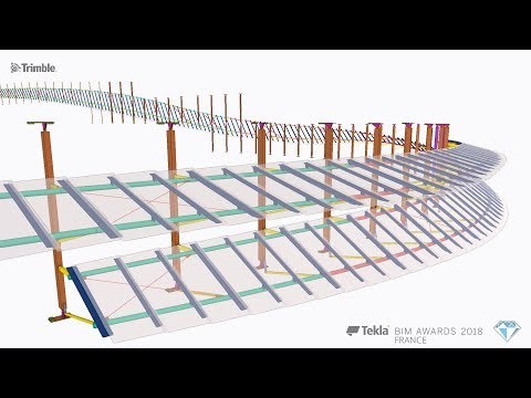 Tekla France BIM Awards 2018 - VIRY : Réhabilitation du centre commercial CAP 3000 Rubans