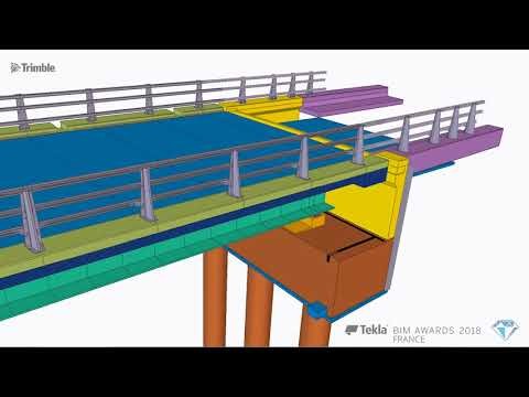 Tekla France BIM Awards 2018 - DODIN CAMPENON BERNARD : Doublement du viaduc et de décharge du Cher