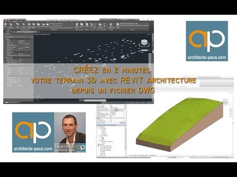 REVIT Tutoriel : Créer un terrain 3D depuis un DWG
