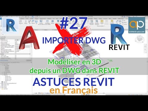 Exploiter les DWG de Autocad pour modéliser dans REVIT